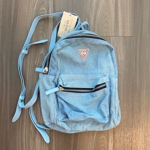 Guess mini backpack jean material nwt